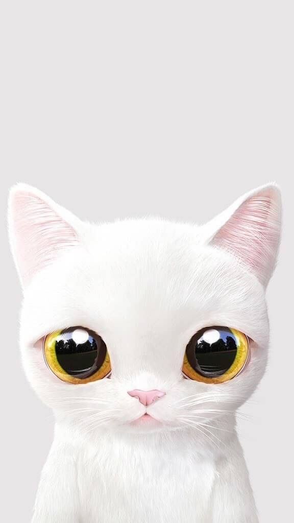 cute cat cartoon wallpaper,cat,small to medium sized cats,felidae,white,whiskers