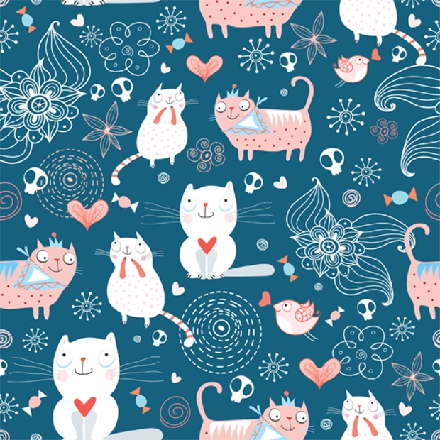 cat pattern wallpaper,pattern,wrapping paper,cat,gift wrapping,design