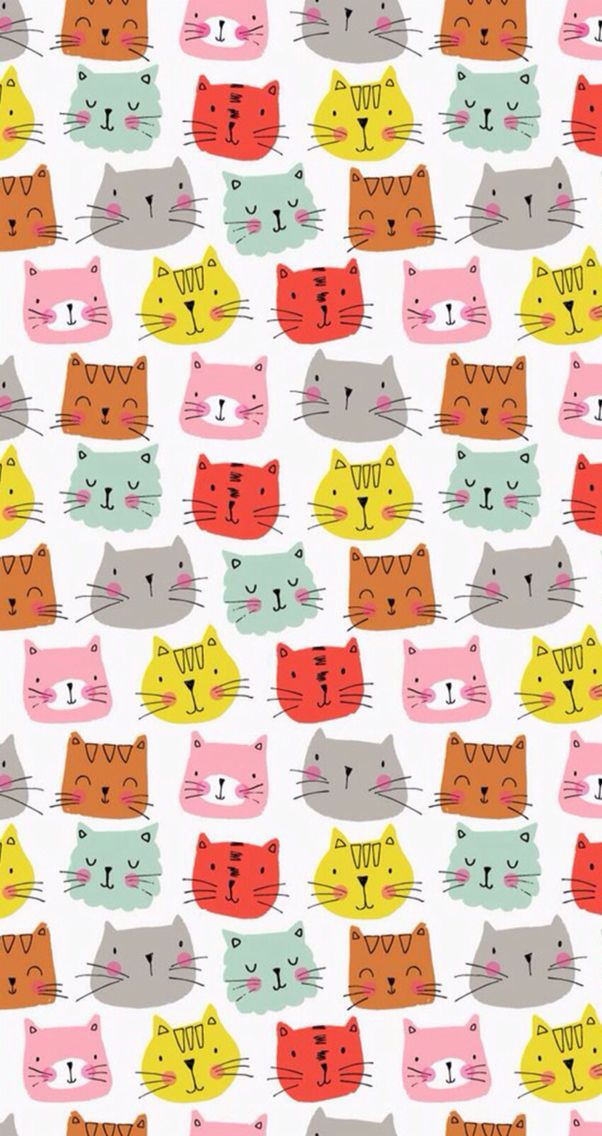 고양이 패턴 벽지,직물