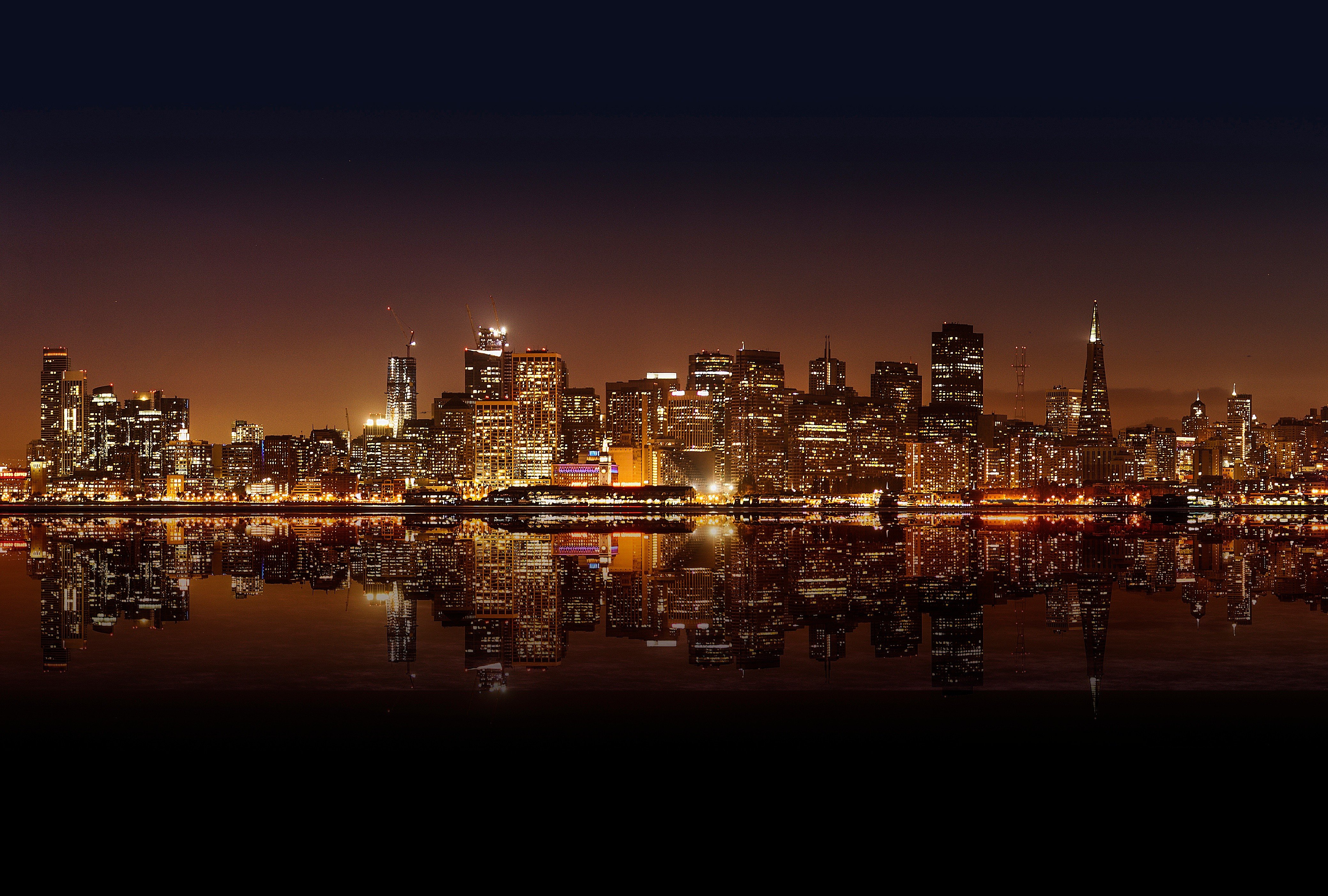 샌프란시스코 배경 화면 hd,도시 풍경,시티,수도권,지평선,하늘