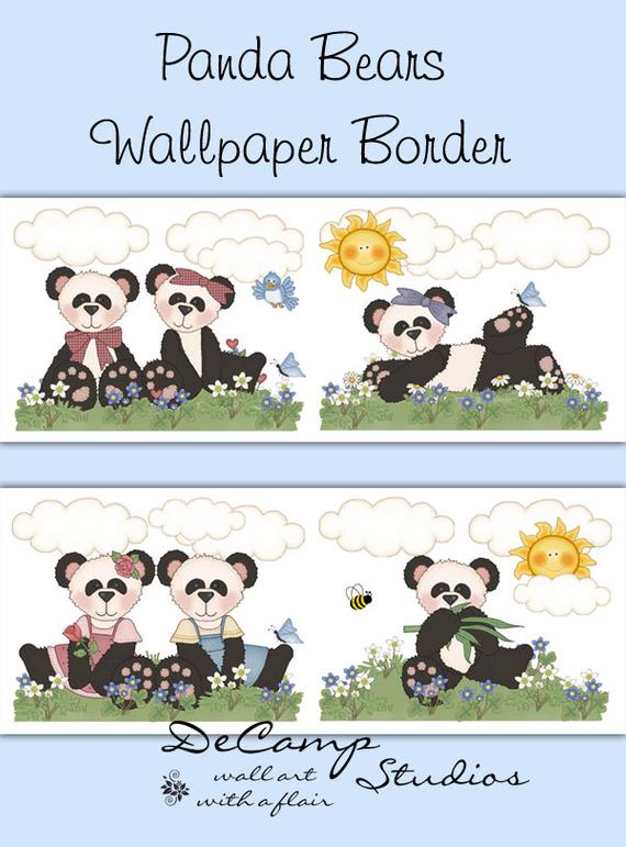 bear wallpaper border,cartoon,text,clip art,illustration,art
