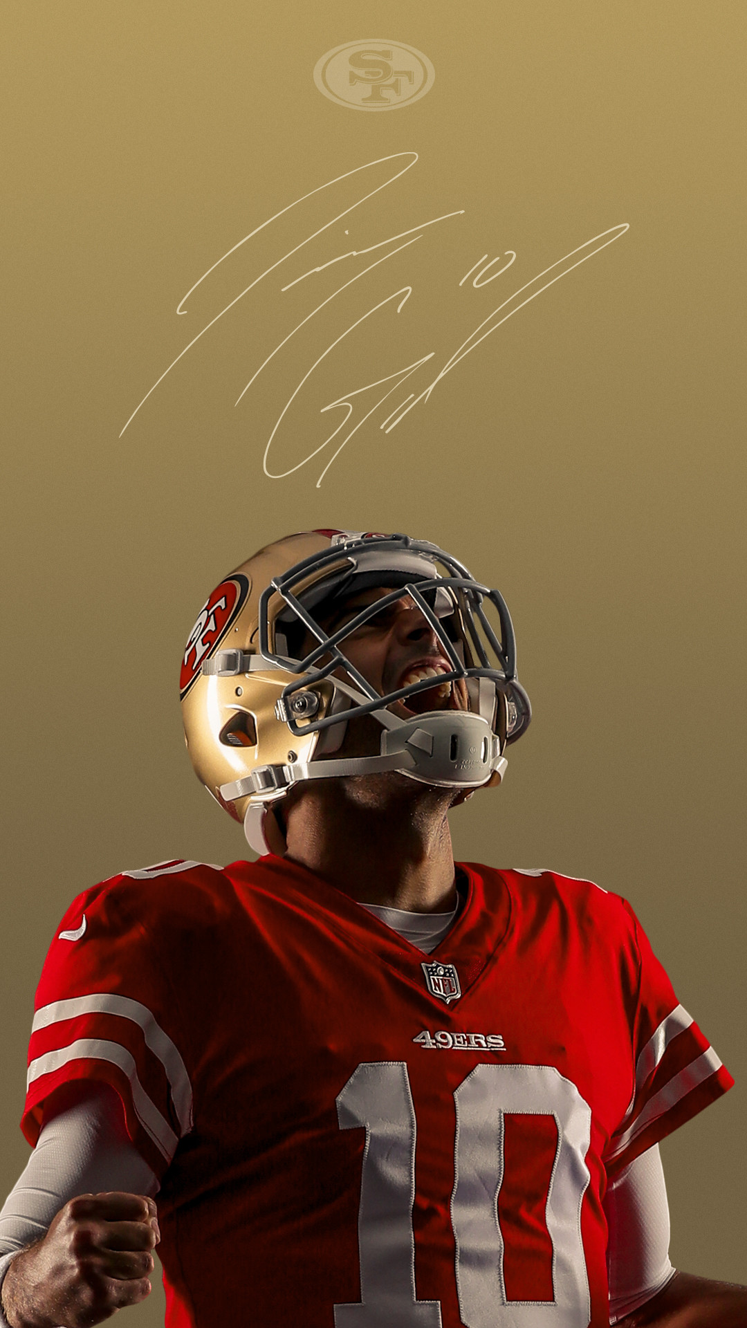 49ers iphone wallpaper,sports gear,helmet,hockey protective equipment,personal protective equipment,player