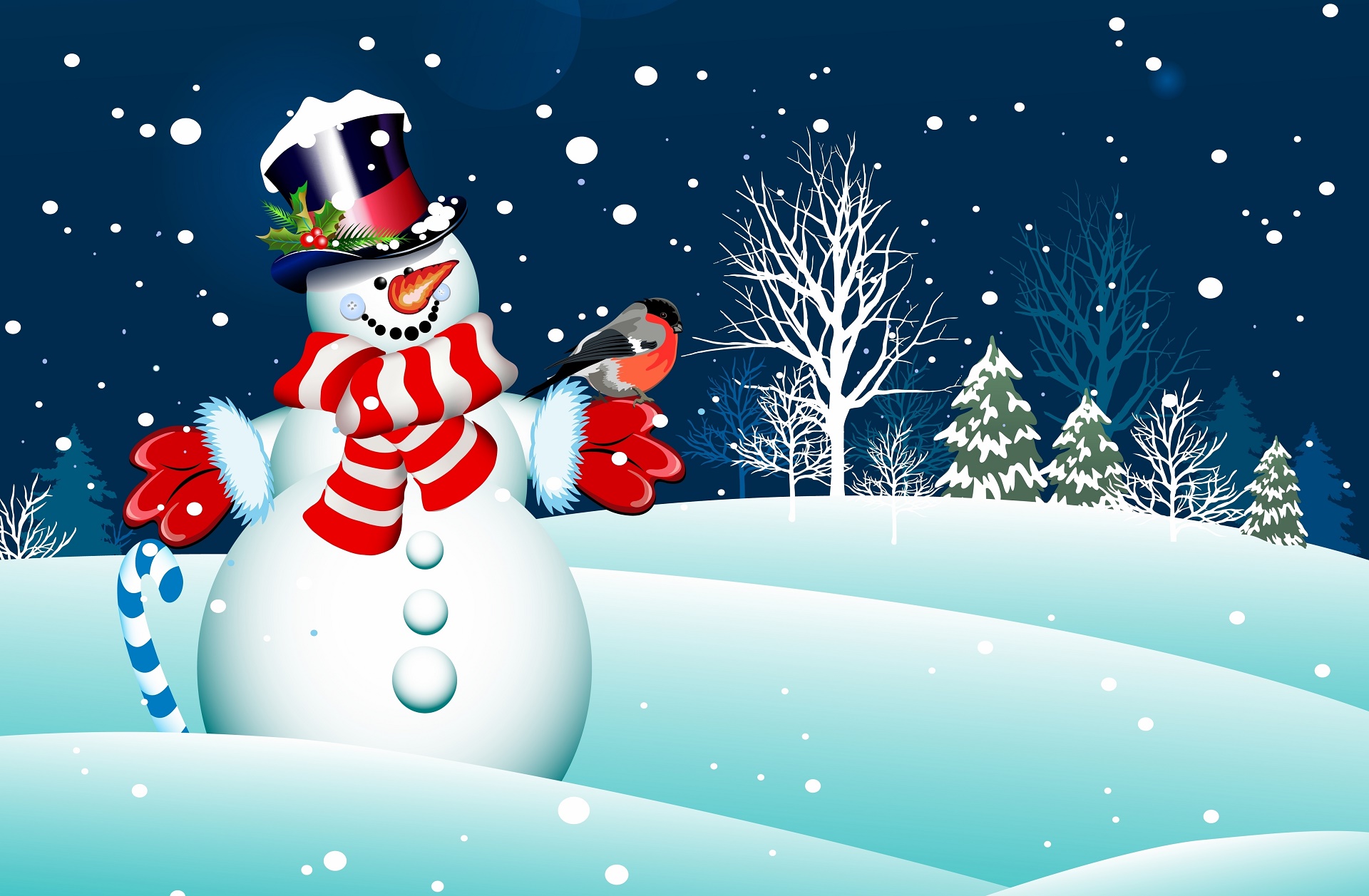 fond d'écran bonhomme de neige hd,bonhomme de neige,hiver,neige,réveillon de noël,noël