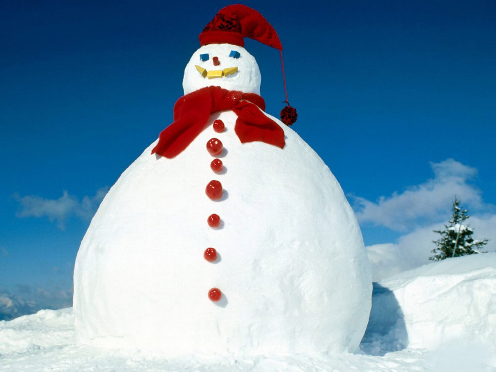 クリスマス雪だるまの壁紙,雪だるま,雪,冬,凍結,サンタクロース
