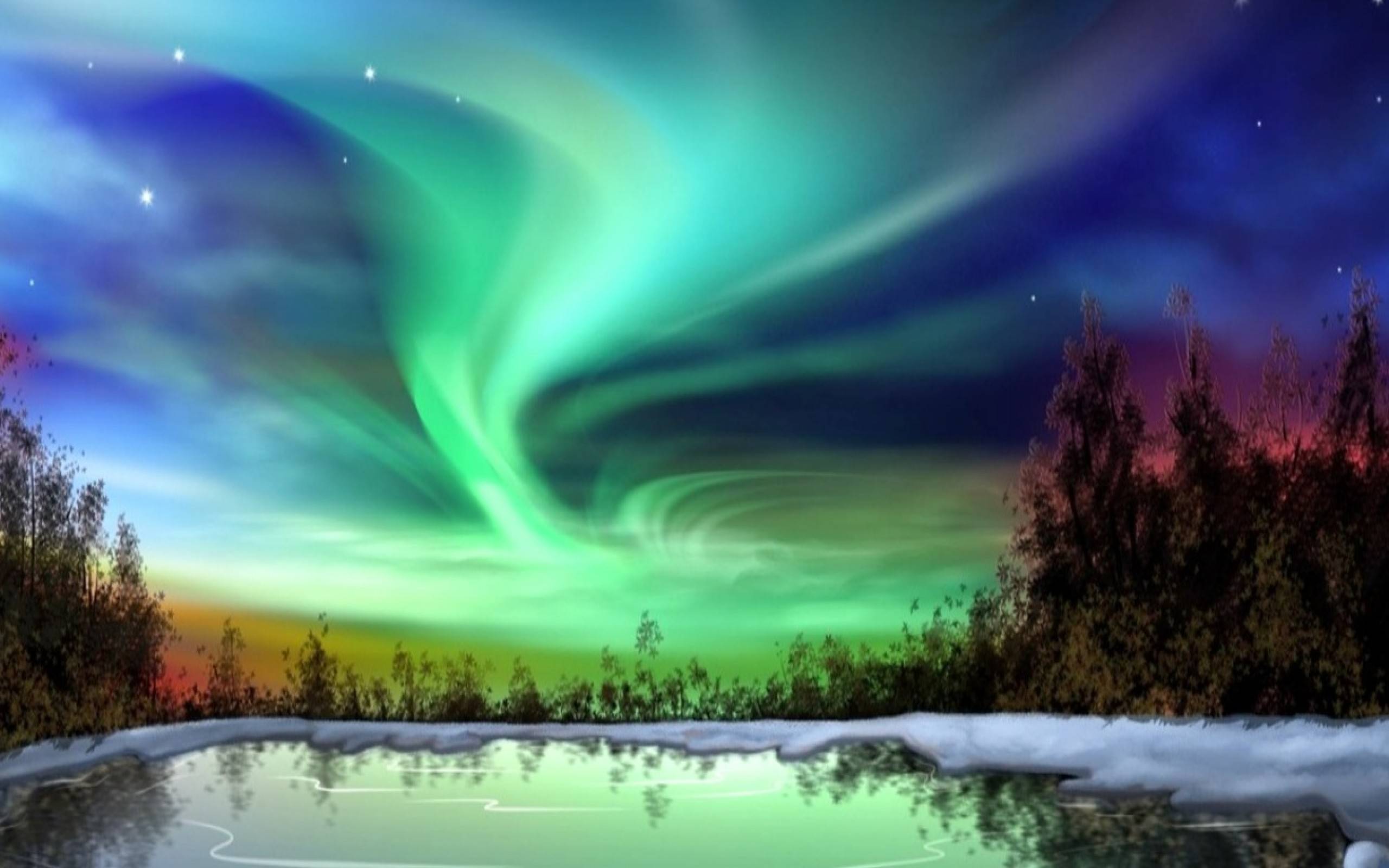 north wallpaper,aurora,sky,natural landscape,nature,atmosphere