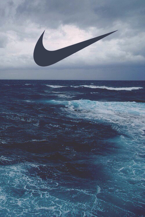 blaue nike wallpaper,himmel,horizont,meer,ozean,welle