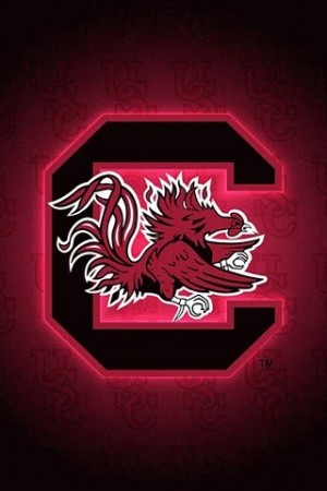 south carolina gamecocks wallpaper,rot,schriftart,illustration,emblem,grafikdesign