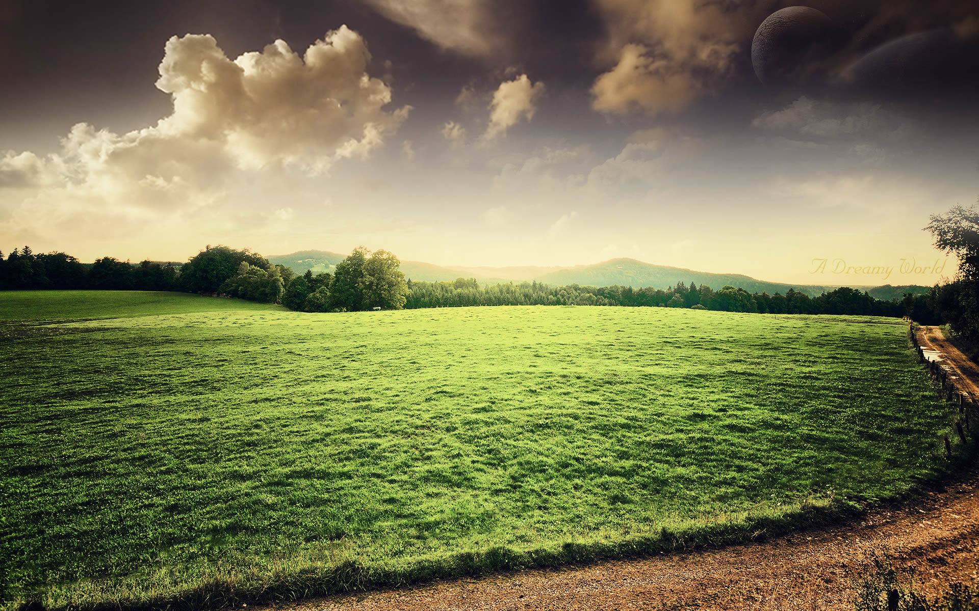 bauernhof tapete hd,himmel,natürliche landschaft,natur,grün,wolke