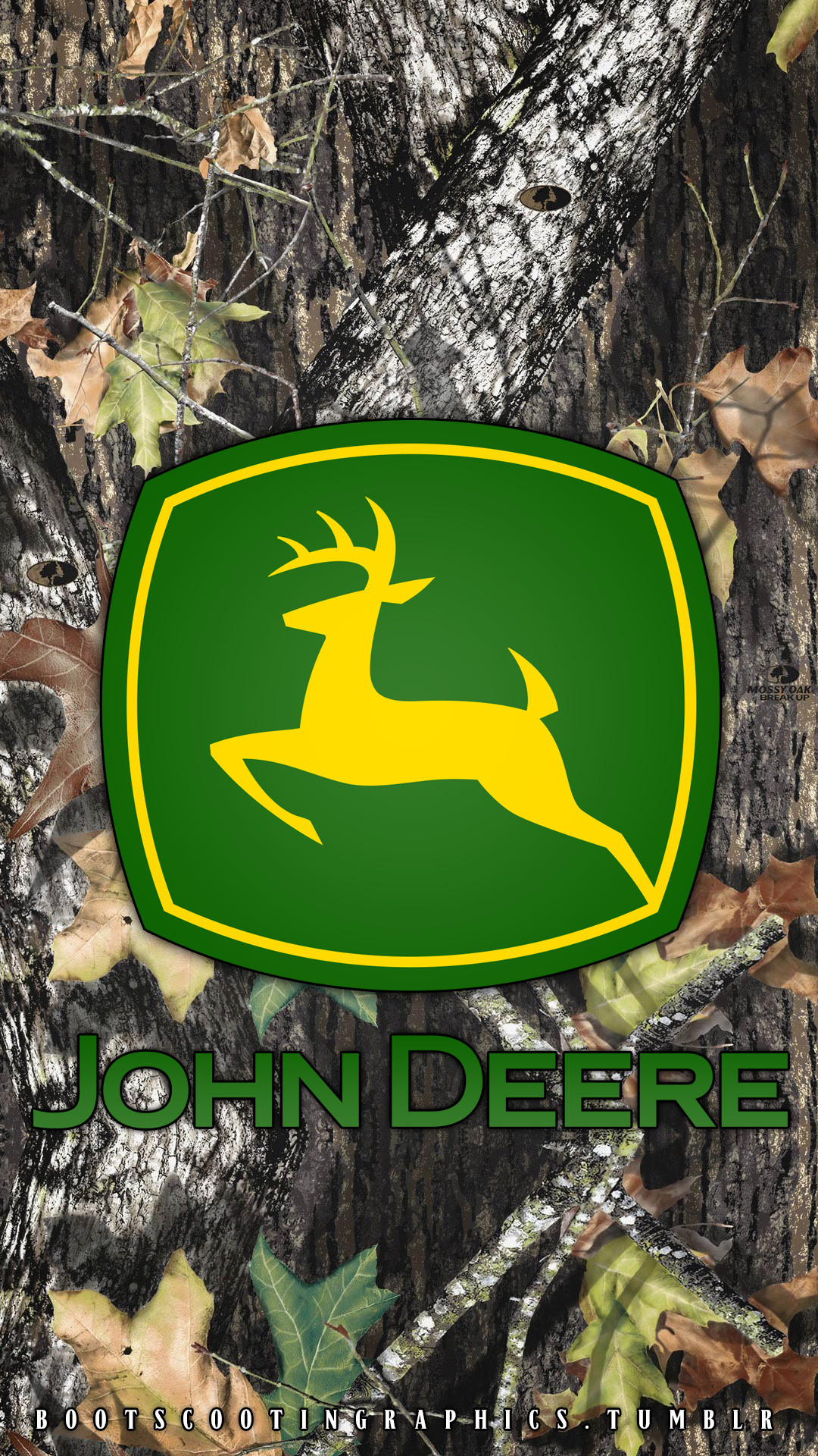 ジョンディアのロゴの壁紙,鹿,緑,野生動物,符号,看板
