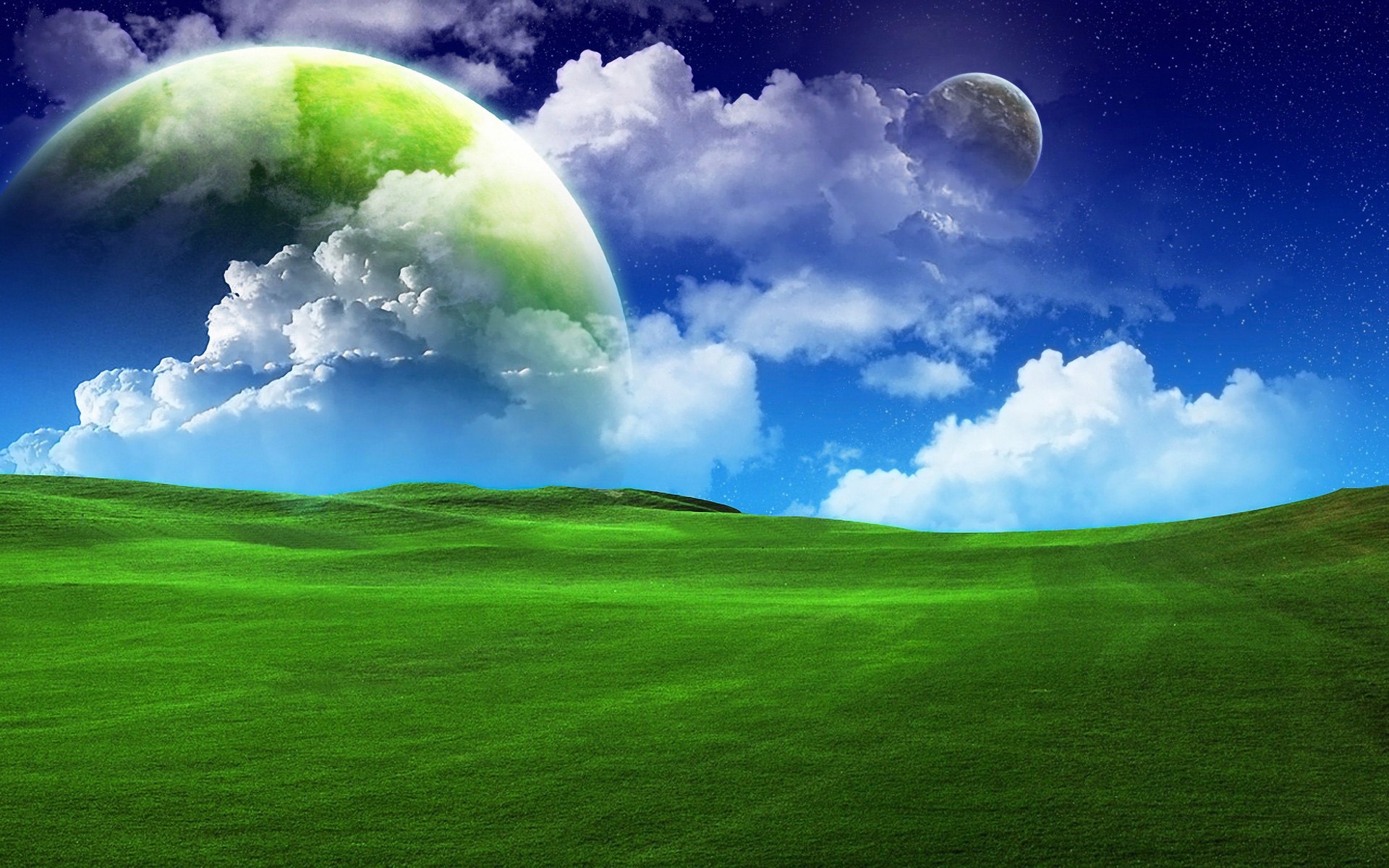 windows desktop wallpaper hd,himmel,natürliche landschaft,natur,wiese,grün
