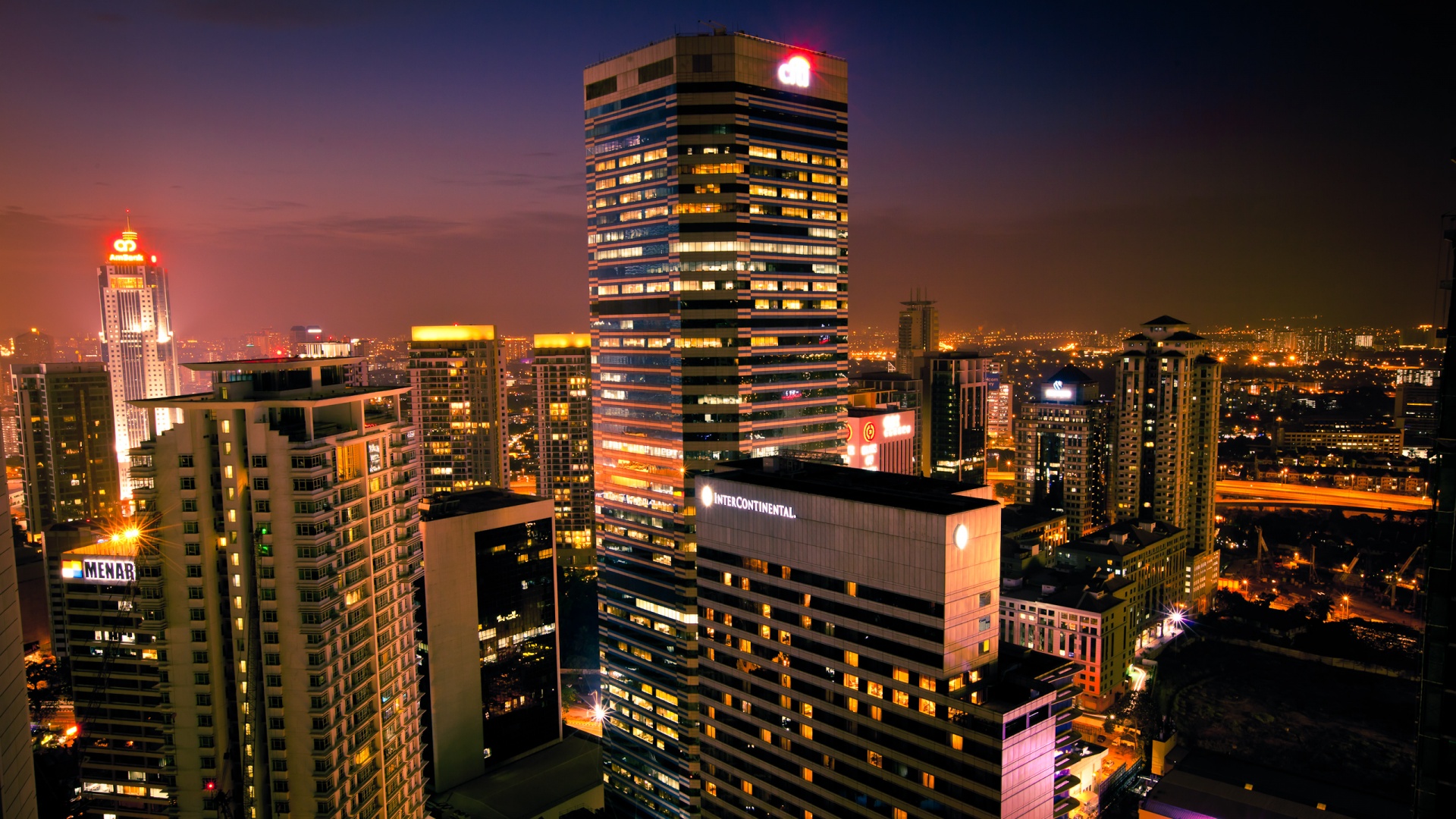 fondo de pantalla de vista nocturna,ciudad,área metropolitana,paisaje urbano,área urbana,bloque de pisos