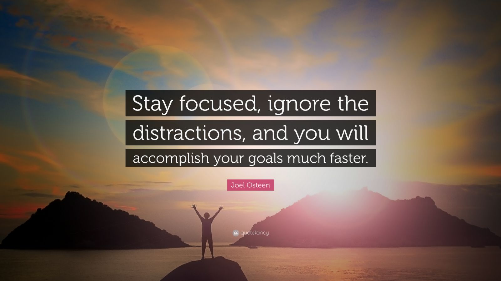 stay focused wallpaper,sky,text,natural landscape,font,morning