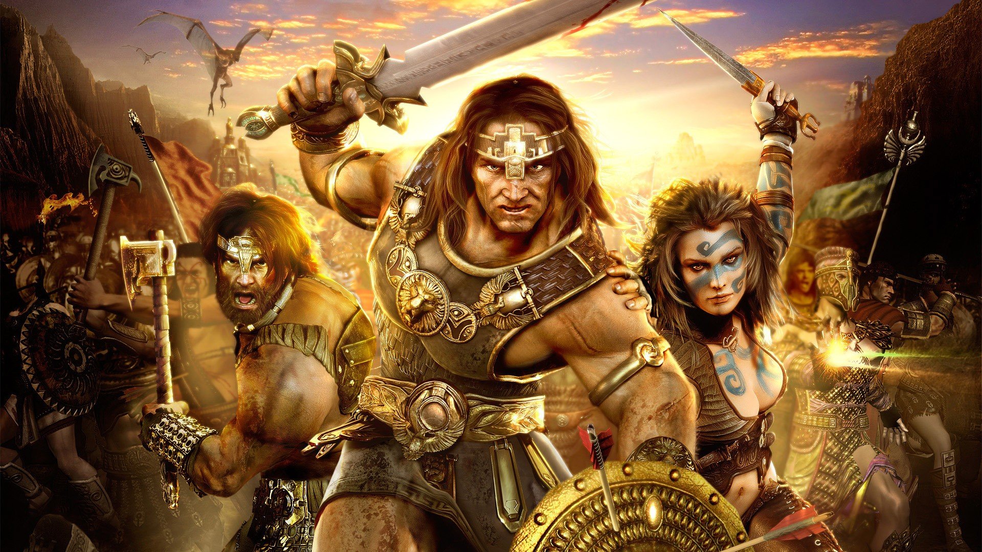 conan the barbarian wallpaper,strategy video game,mythology,action adventure game,adventure game,cg artwork