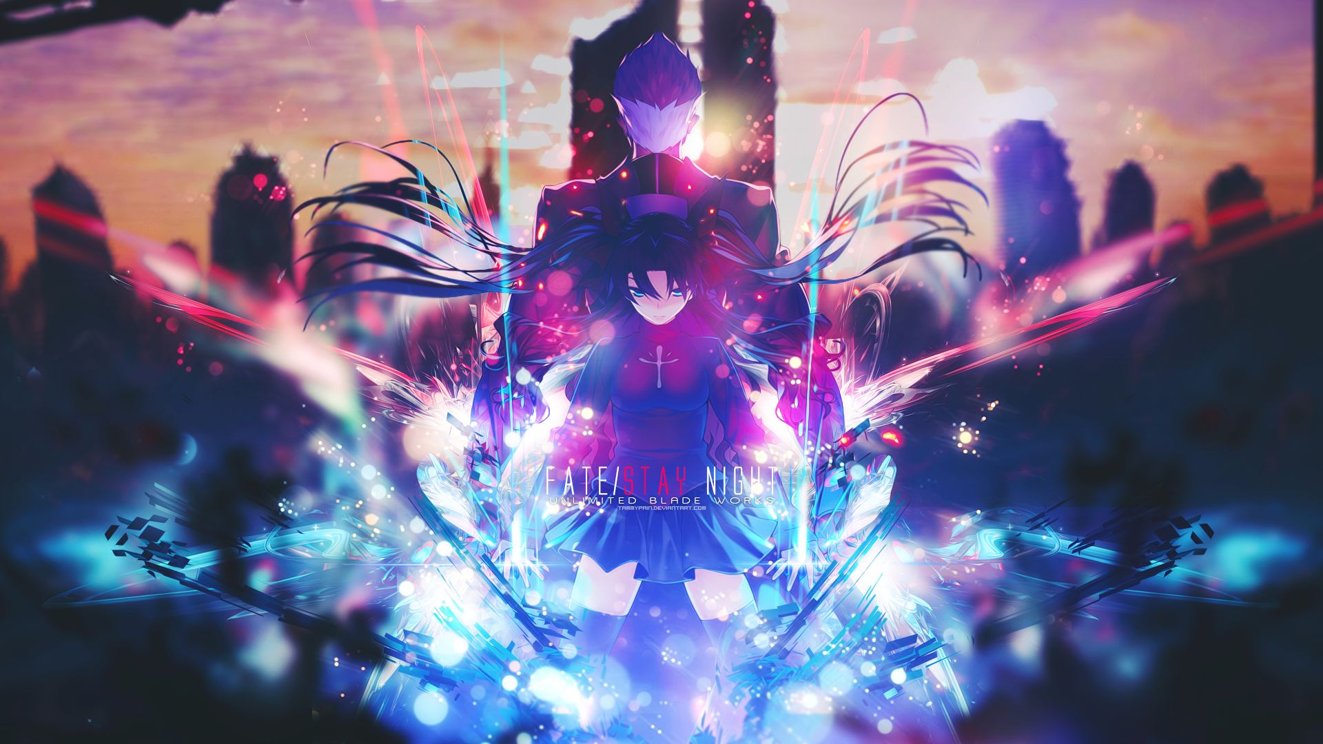 sort rester nuit fond d'écran hd,violet,ciel,conception graphique,art fractal,anime