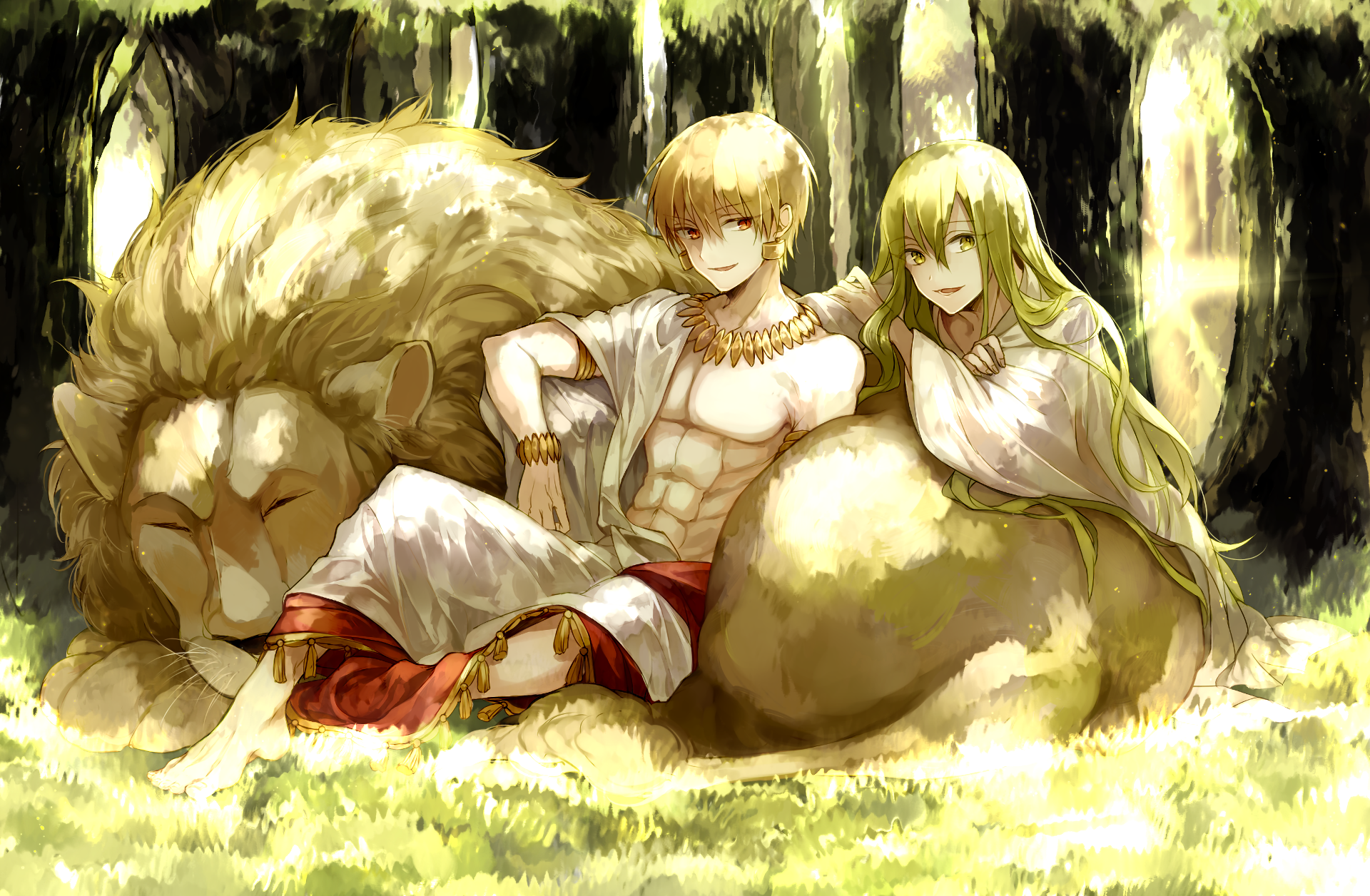 sfondo di destino di gilgamesh,cg artwork,anime,personaggio fittizio,mitologia,illustrazione