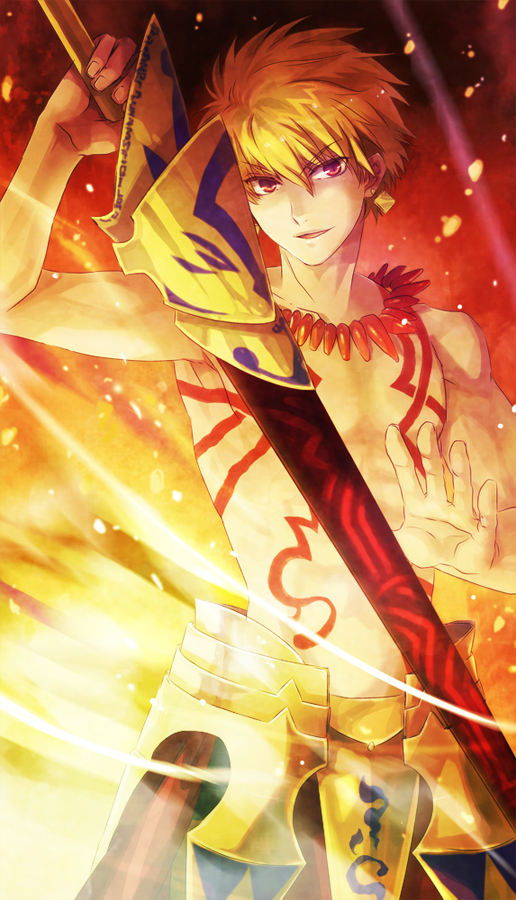 gilgamesh fate wallpaper,cg artwork,anime,cartoon,long hair,fictional character