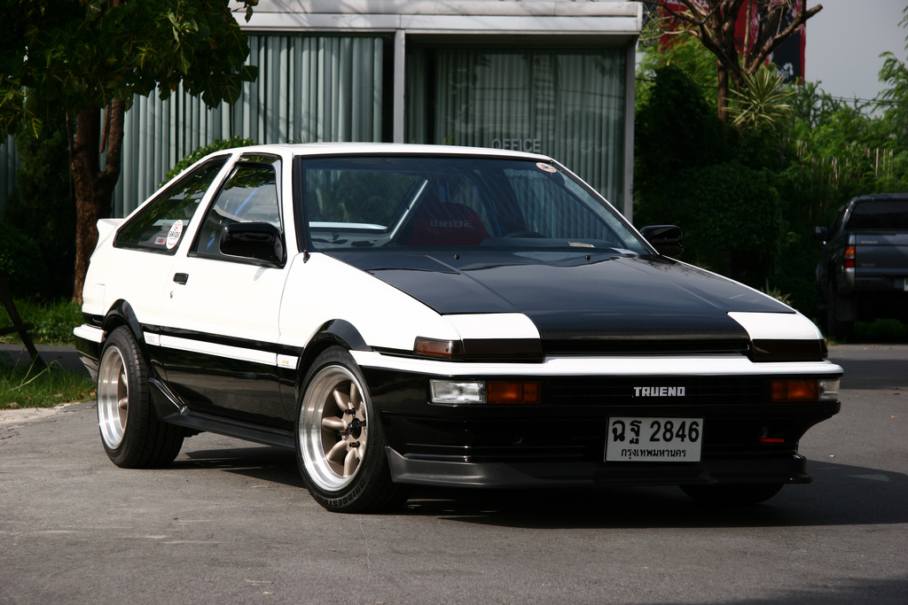 toyota ae86 wallpaper,land vehicle,vehicle,car,sedan,coupé