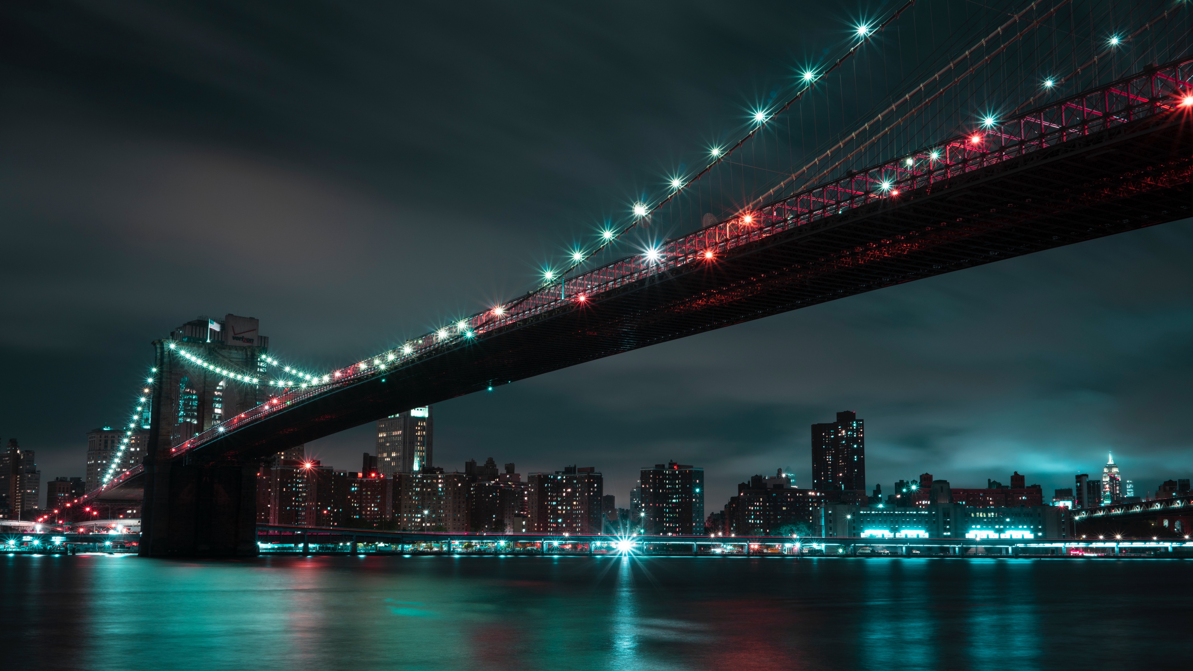 fond d'écran 1366 x 786 hd,zone métropolitaine,nuit,paysage urbain,pont,ville