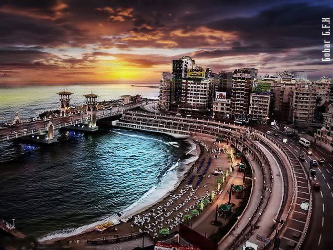 alexandria wallpaper,sky,city,cityscape,metropolitan area,human settlement