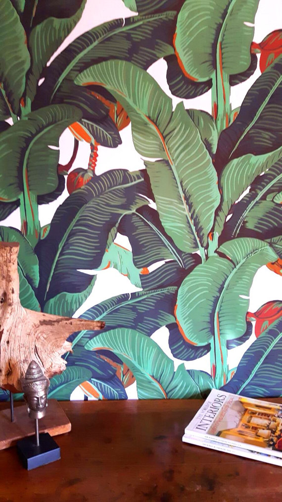banana leaf wallpaper uk,hoja,planta,flor,planta de casa,anturio