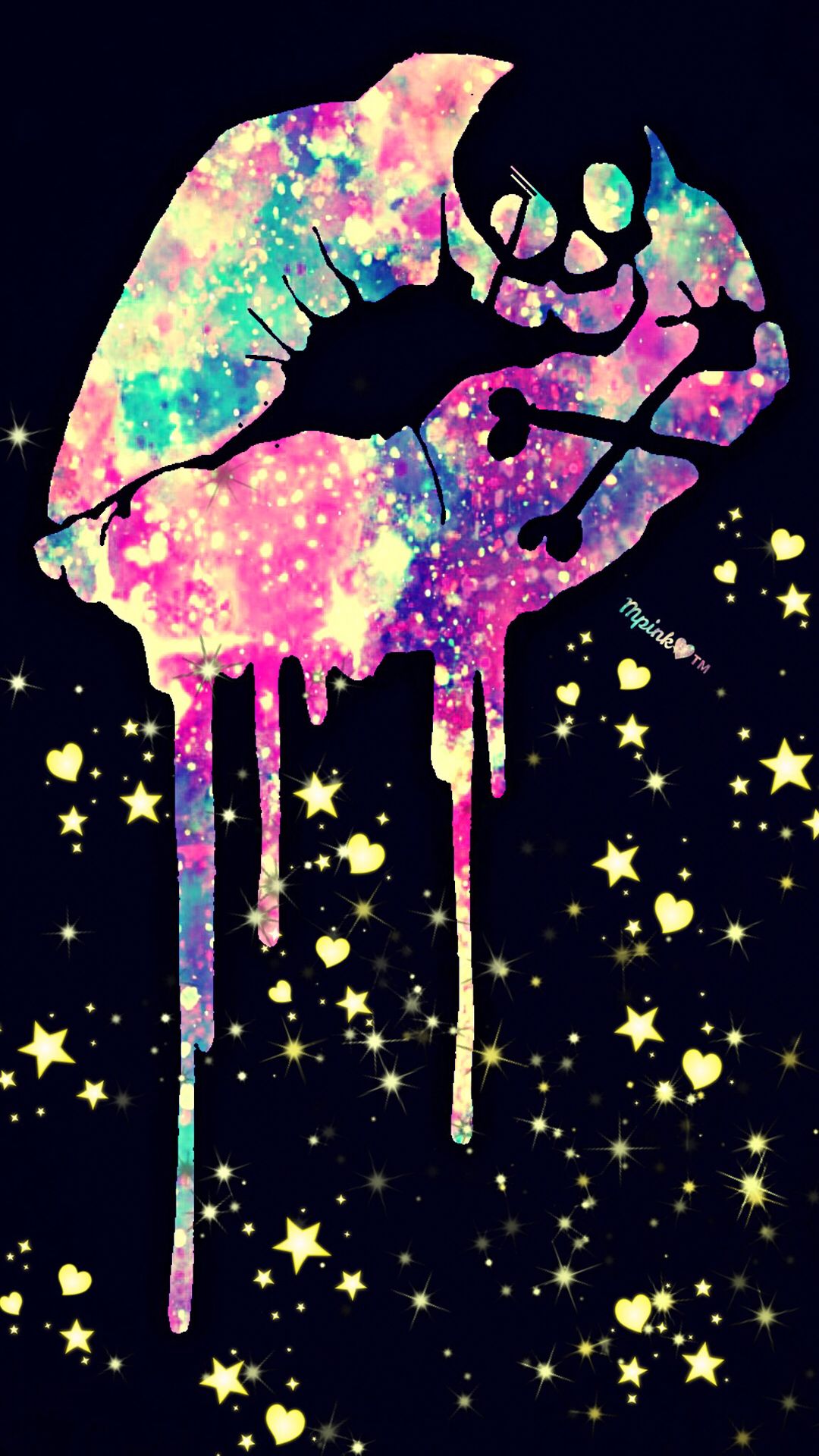 girly skull wallpaper,illustration,graphic design,pink,fictional character,flamingo