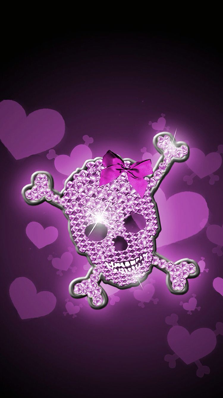 girly skull wallpaper,purple,violet,illustration,pink,magenta