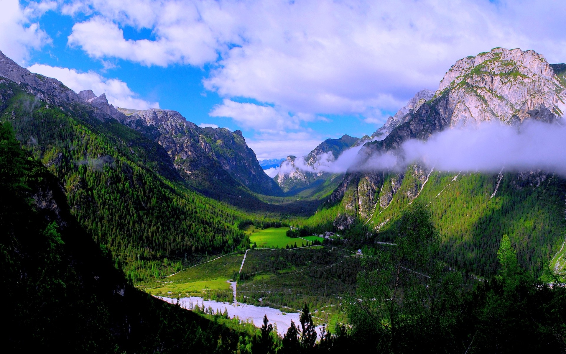 自然山の壁紙,山,自然,自然の風景,山脈,空