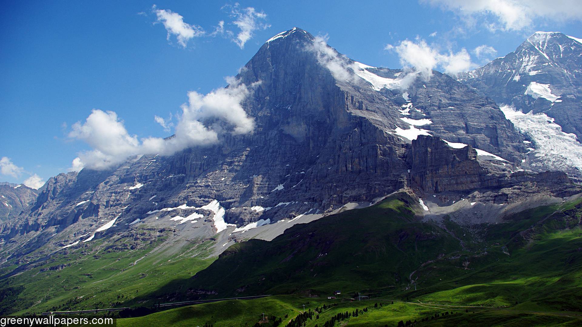 mountain wallpaper hd free download,mountainous landforms,mountain,highland,mountain range,natural landscape