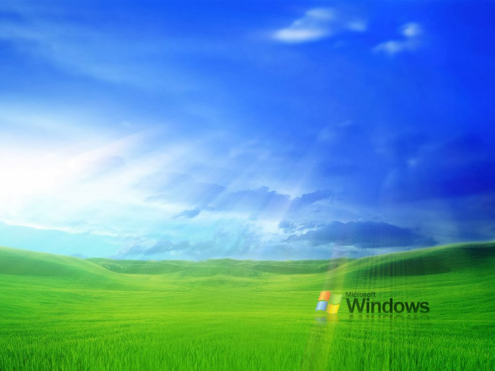 fondo de pantalla clásico de windows,cielo,pradera,paisaje natural,naturaleza,verde