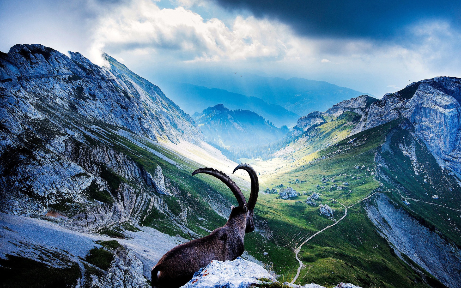 fond d'écran de montagne full hd,montagne,chaîne de montagnes,paysage naturel,ciel,alpes