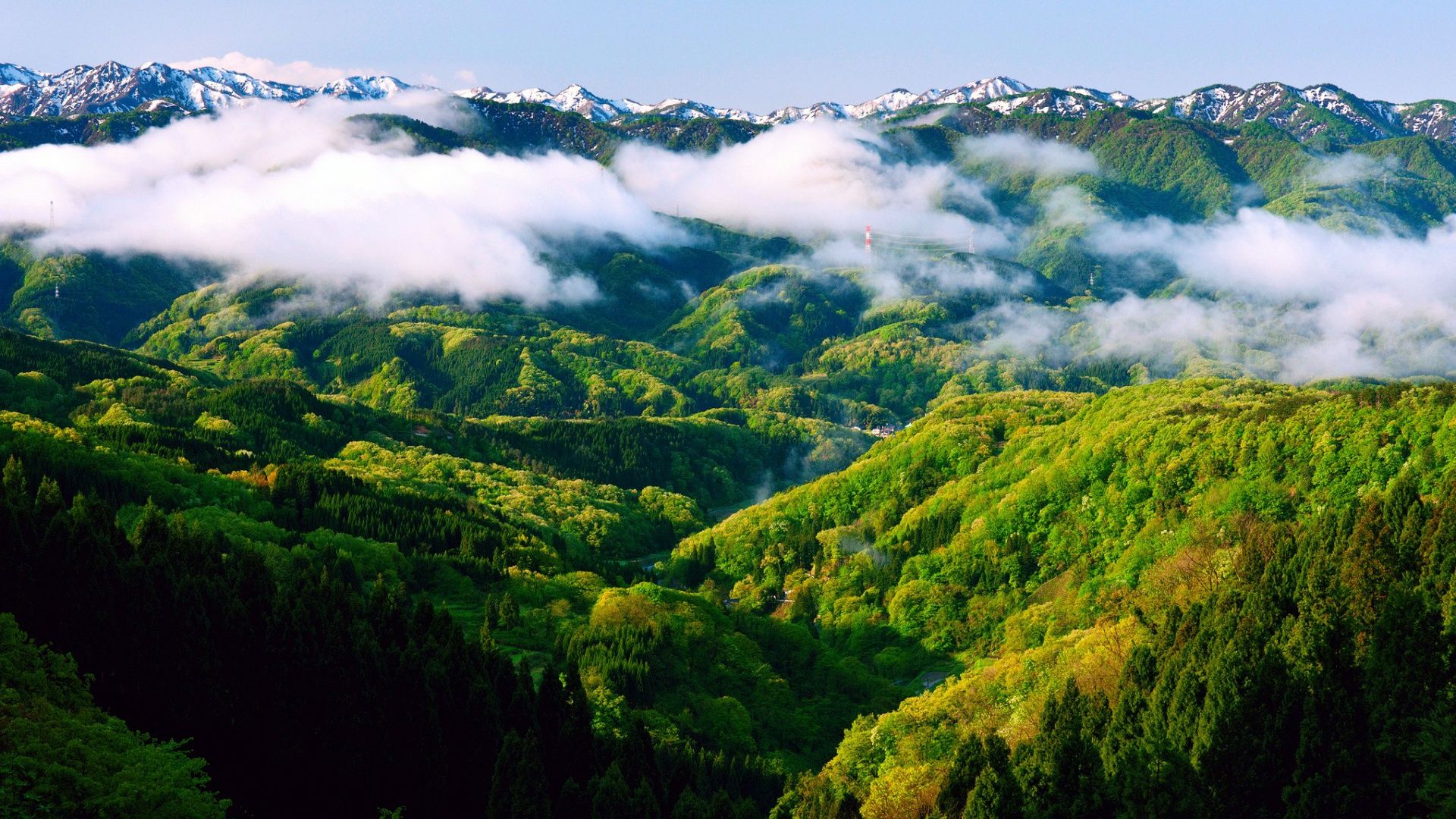 fond d'écran de montagne hd téléchargement gratuit,paysage naturel,la nature,station de montagne,ciel,vert
