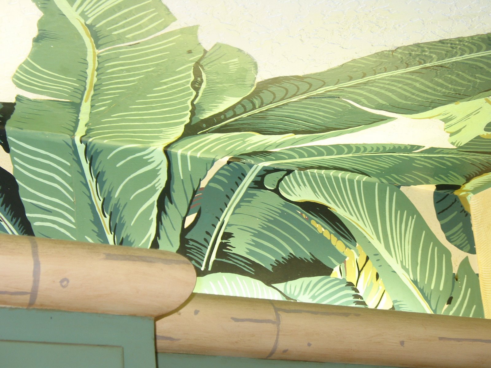 마르티니크 바나나 잎 벽지,바나나 잎,잎,식물,꽃,앙 테테