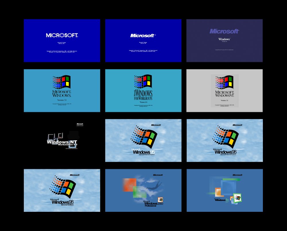old windows wallpaper,text,logo,operating system,technology,screenshot
