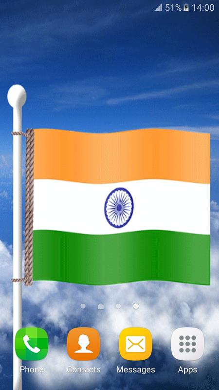 3d inde drapeau live wallpaper,drapeau,ciel