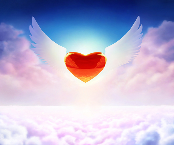 love heart live wallpaper,sky,love,cloud,heart,wing