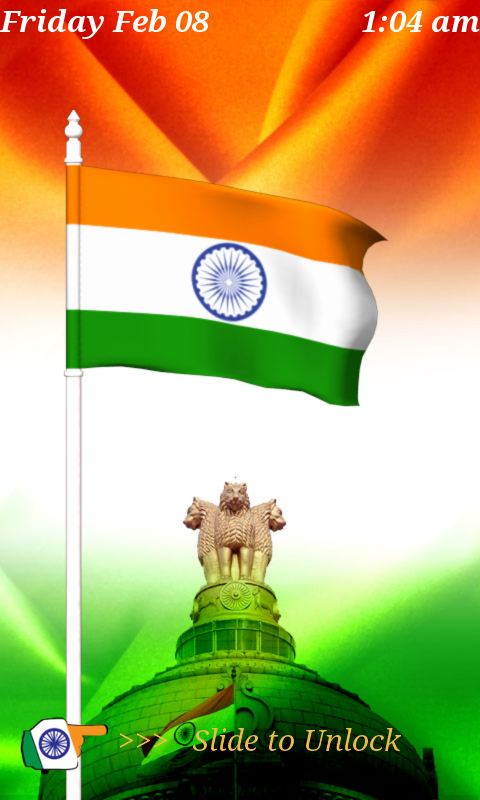 3d indien flagge live wallpaper,flagge,grün,symbol