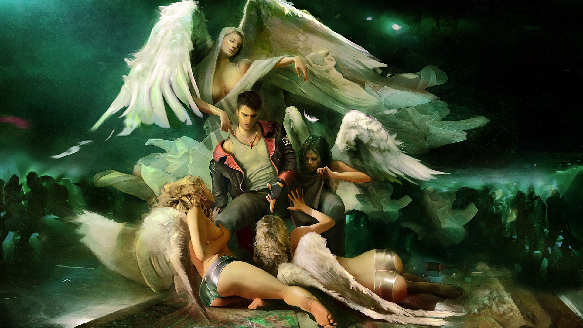 devil live wallpaper,cg artwork,mythology,angel,fictional character,art