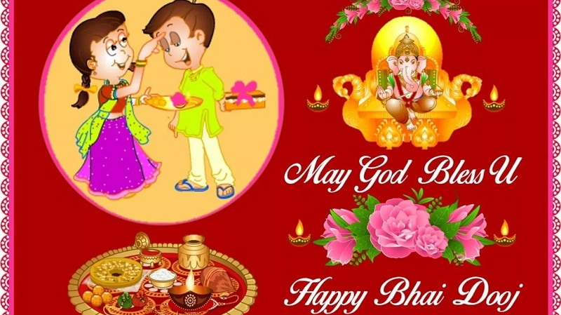 bhai dooj wallpaper,text,cartoon,clip art,illustration,font