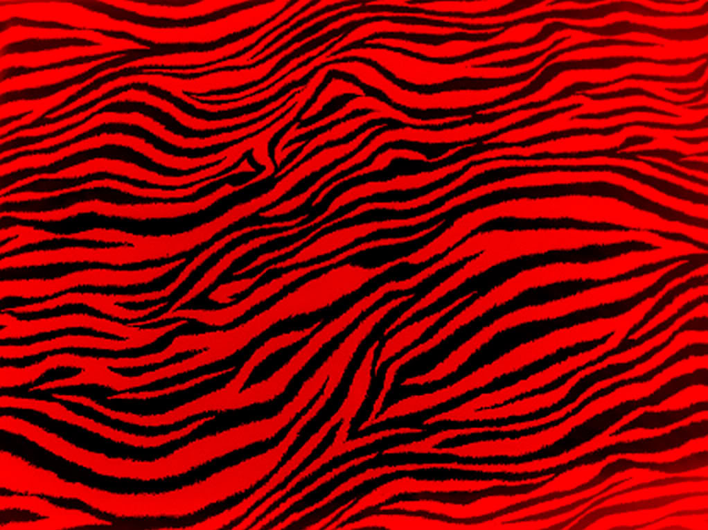 Red Zebra Print Background