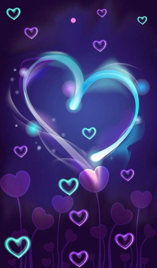 fondo de pantalla de verificación púrpura,corazón,púrpura,violeta,neón,amor