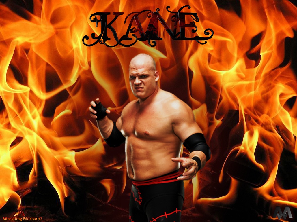 carta da parati di wwe kane,fiamma,fuoco,calore,copertina,barechested