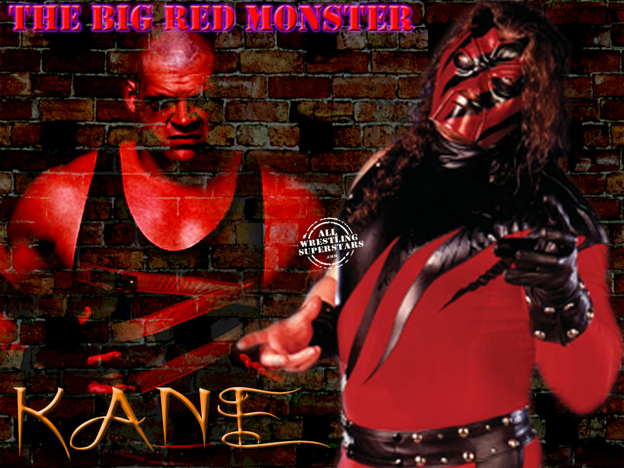 fond d'écran wwe kane,personnage fictif,la chair,film