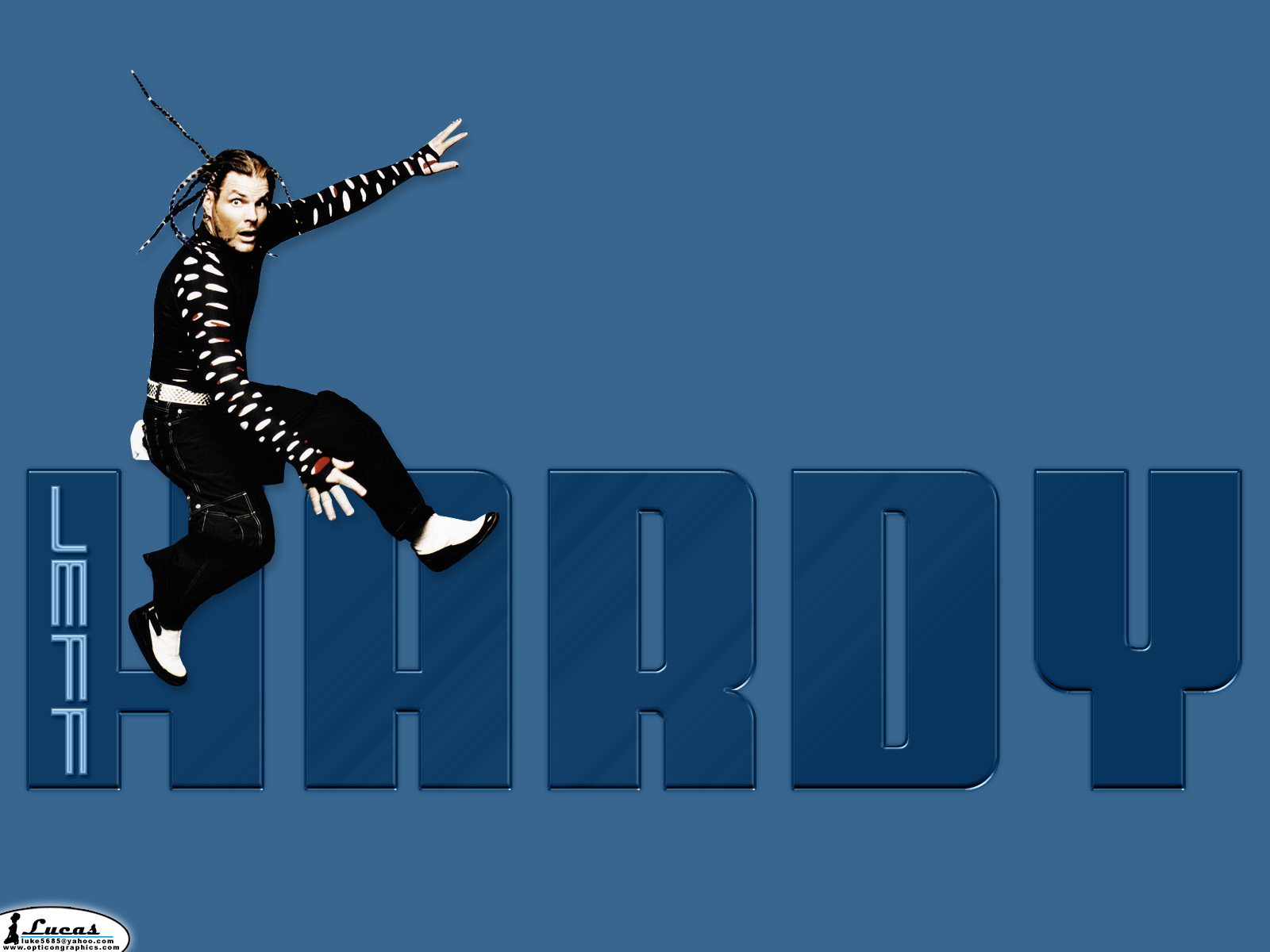 jeff hardy fondo de pantalla hd,portada del álbum,juegos,diseño gráfico,saltando,camiseta