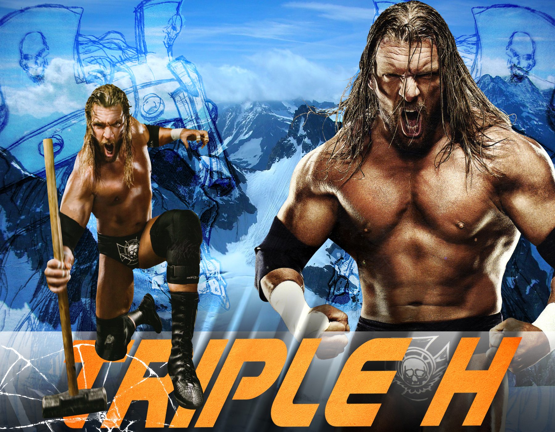 triple h fondo de pantalla hd,lucha profesional,luchador,película,lucha,mitología