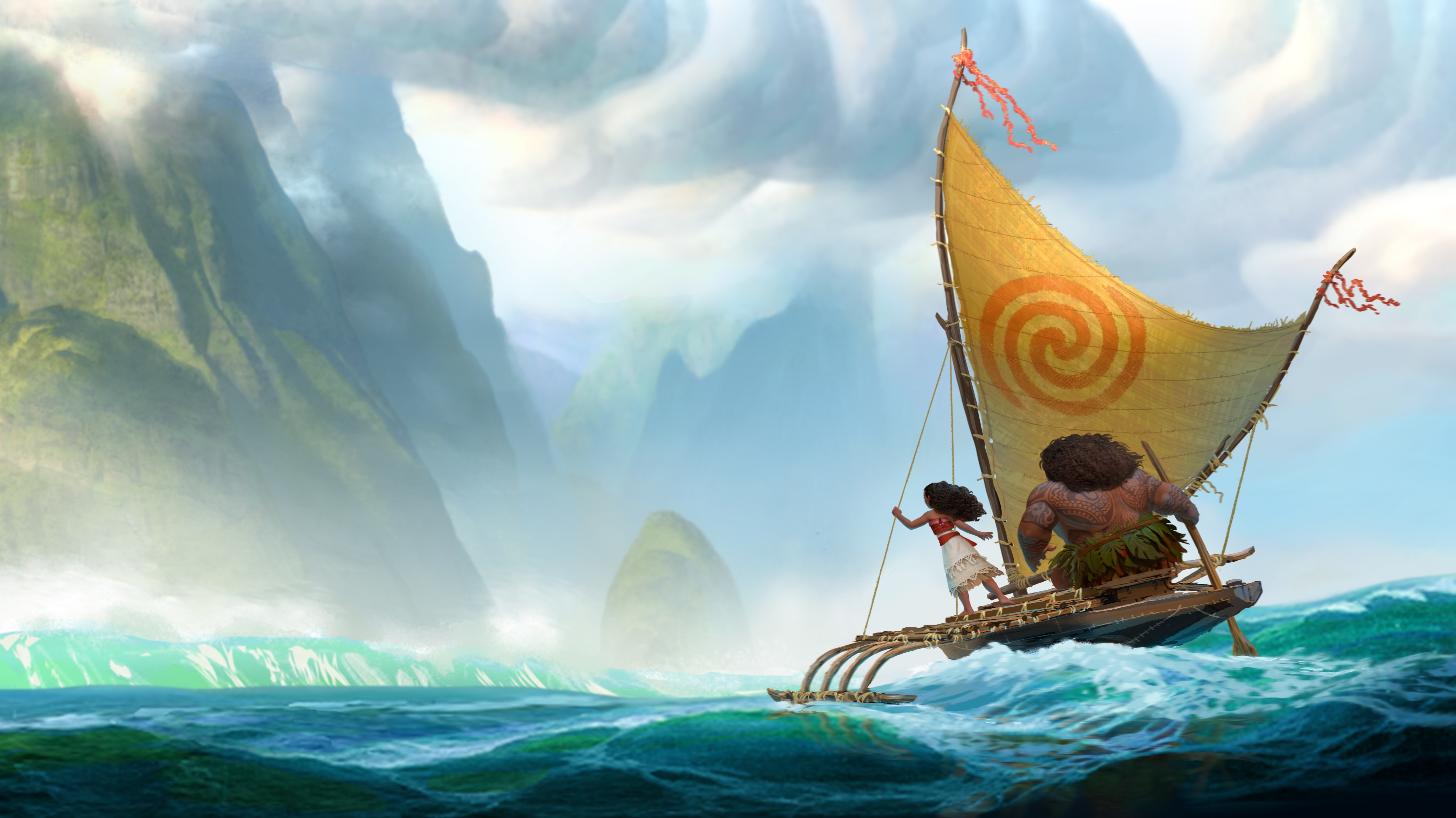 animation movie wallpaper,boat,viking ships,vehicle,sail,watercraft