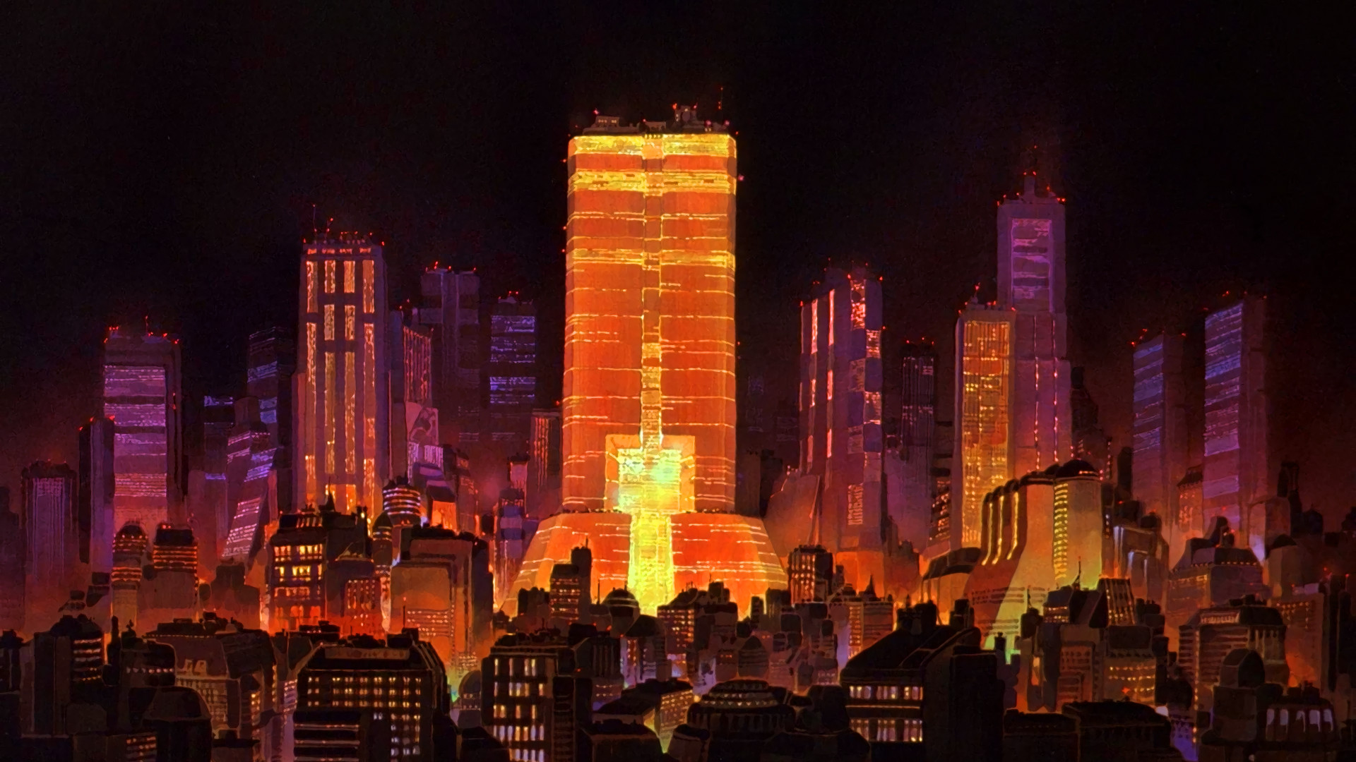 fondo de pantalla de neo tokio,ciudad,área metropolitana,paisaje urbano,noche,área urbana