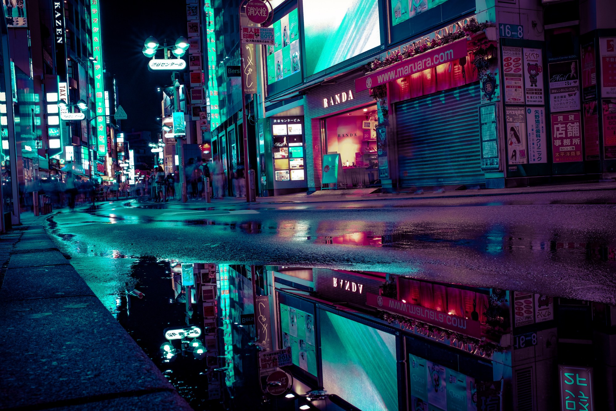 neo tokyo wallpaper,metropolis,night,neon,metropolitan area,light