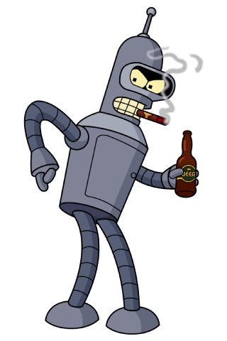 bender futurama wallpaper,cartoon,clip art,animation,illustration,mascot