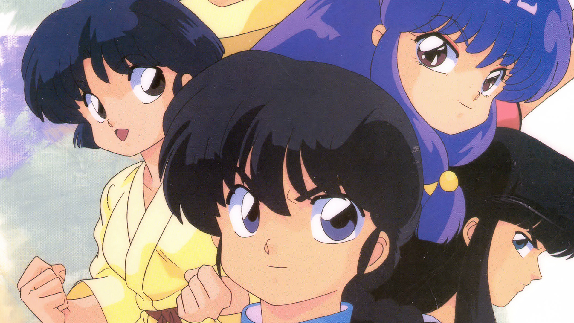 ranma wallpaper,cartoon,anime,animated cartoon,black hair,mouth