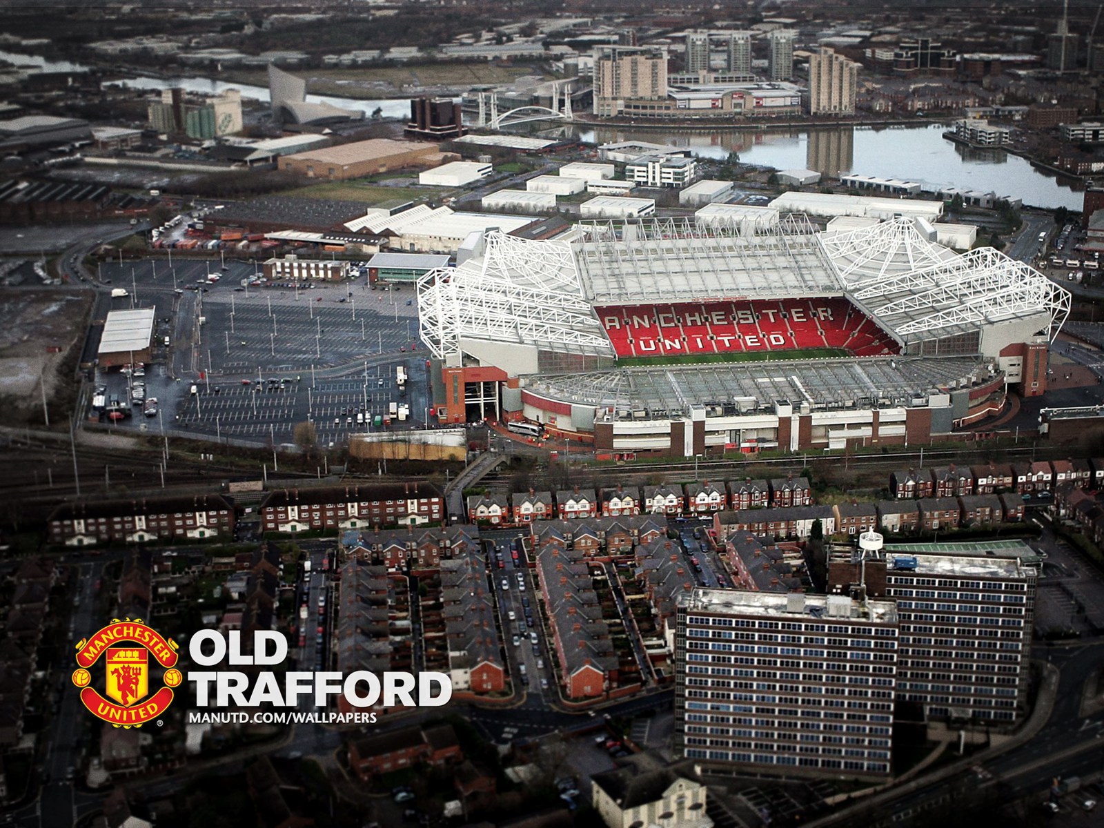 viejo fondo de pantalla del estadio de trafford,estadio,área metropolitana,área urbana,fotografía aérea,ciudad